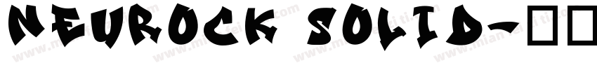 Neurock Solid字体转换